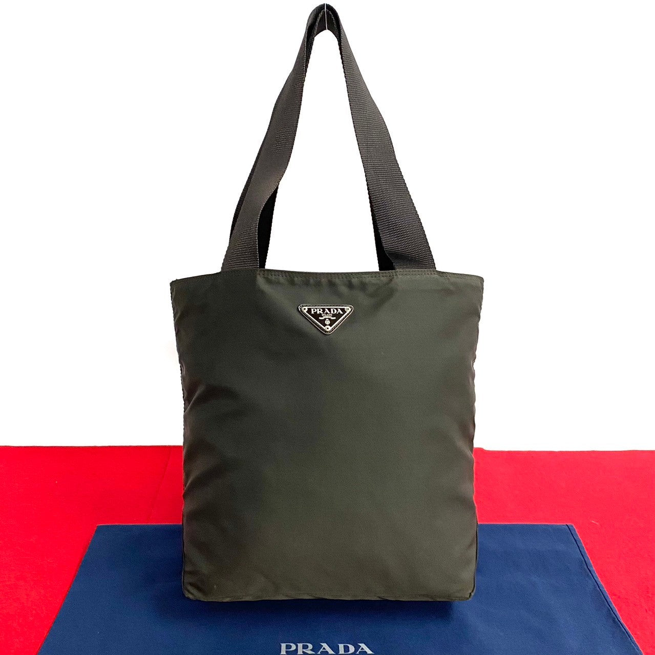 Prada Tessuto Tote Bag  Canvas Tote Bag in Very Good Condition