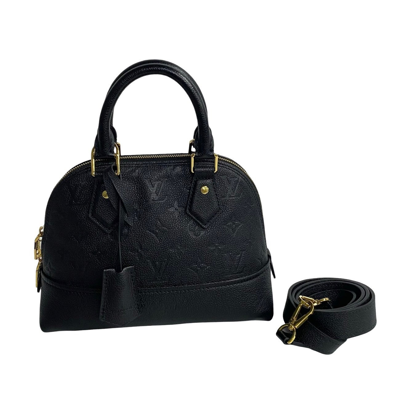 Louis Vuitton Neo Alma BB Leather Handbag Black