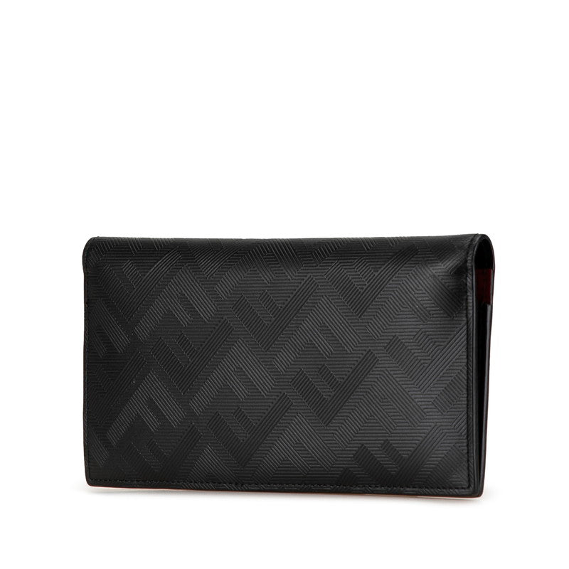 Fendi Shadow Leather Long Wallet 7M0355 in Very Good Condition