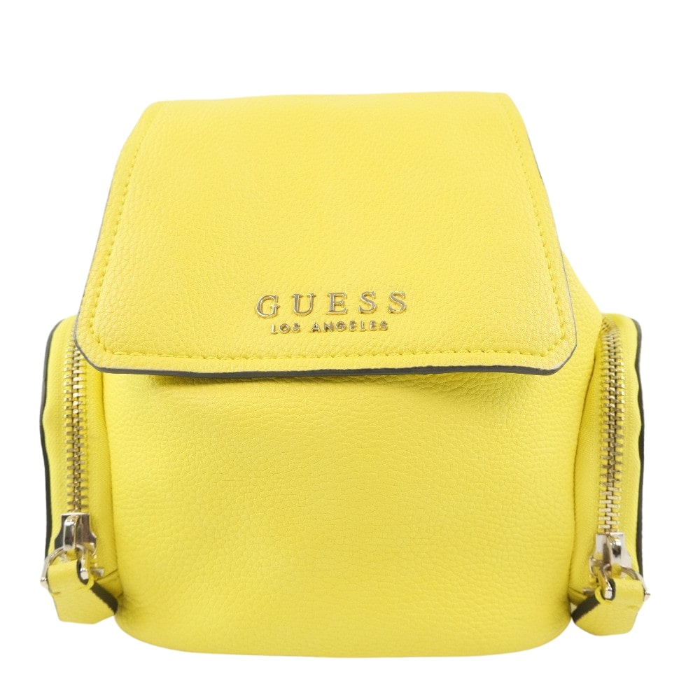 Guess Leather Yellow Unisex Backpack