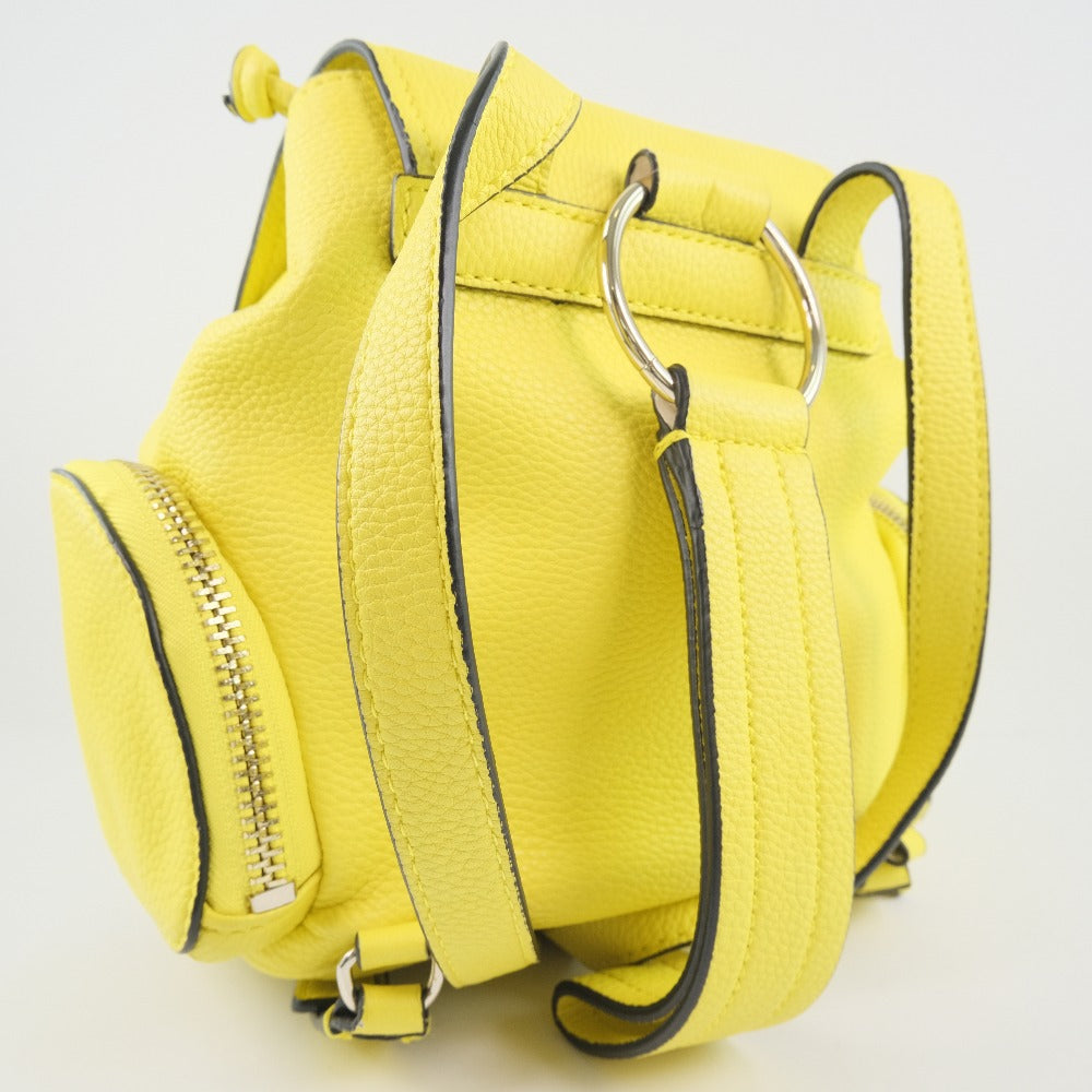 Guess Leather Yellow Unisex Backpack