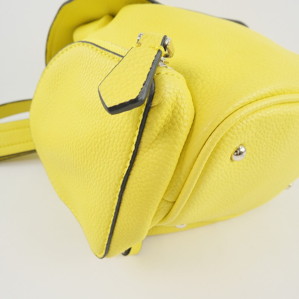 Guess Leather Yellow Unisex Backpack