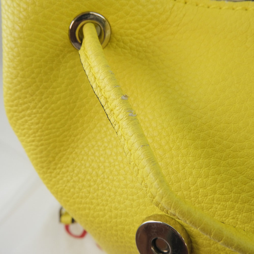 Guess Leather Yellow Unisex Backpack