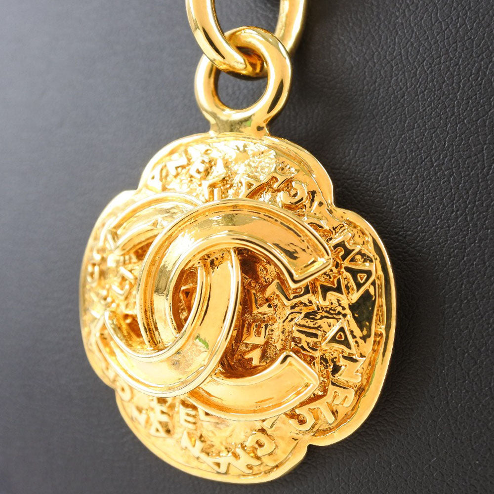 Chanel Coco Mark Necklace Gold Plated Vintage