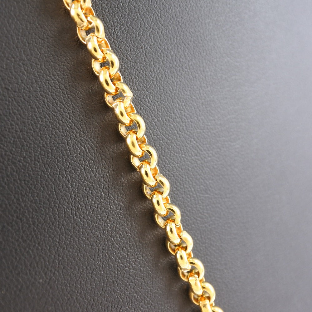 Chanel Coco Mark Necklace Gold Plated Vintage