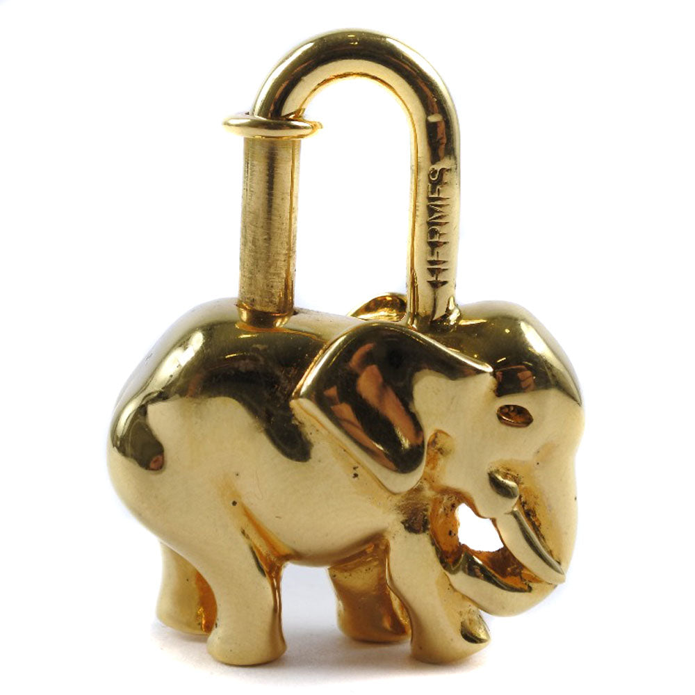 Hermes Gold Plated Elephant Pendant