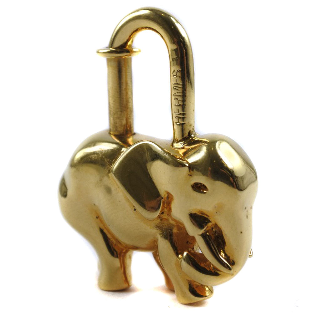 Hermes Gold Plated Elephant Pendant