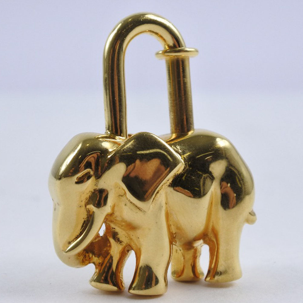 Hermes Gold Plated Elephant Pendant