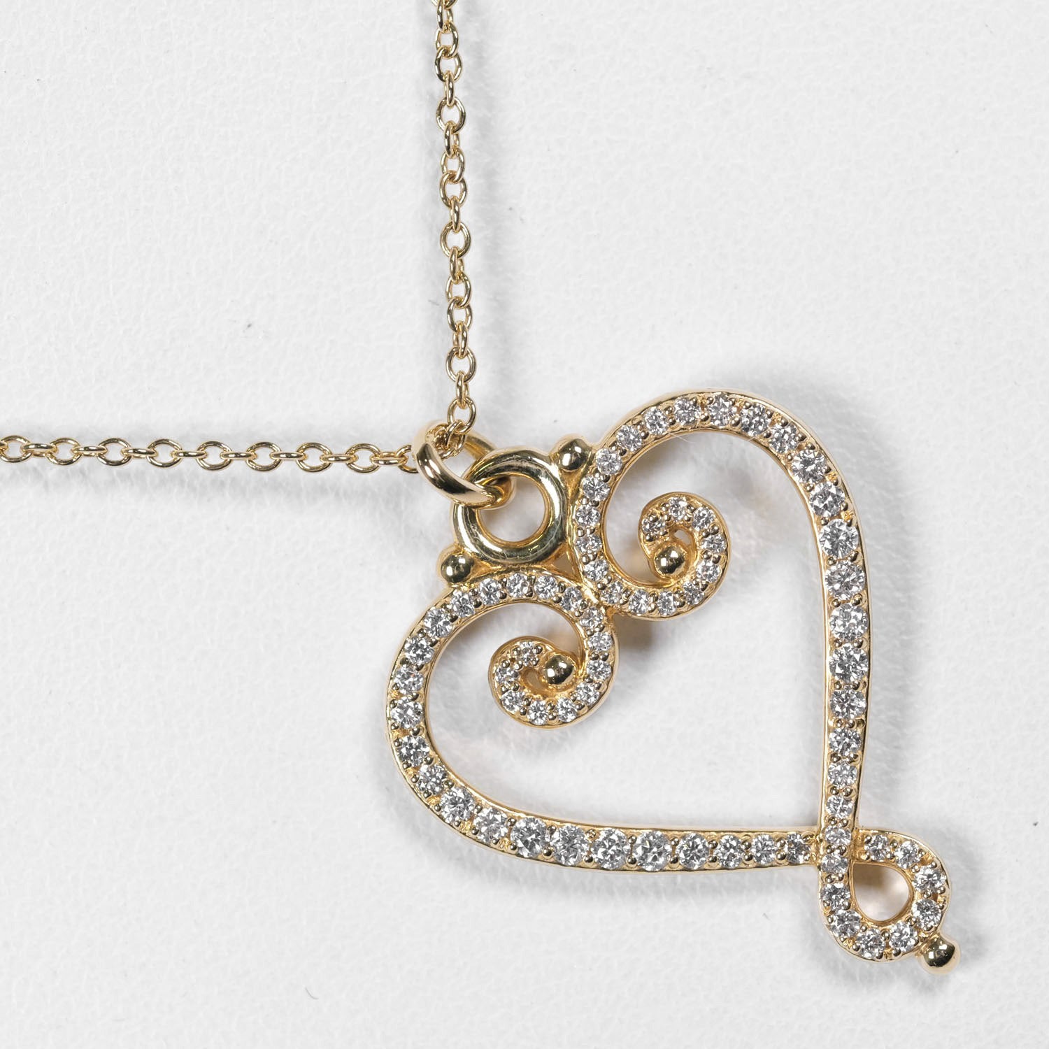 Tiffany & Co K18 Gold Diamond Necklace