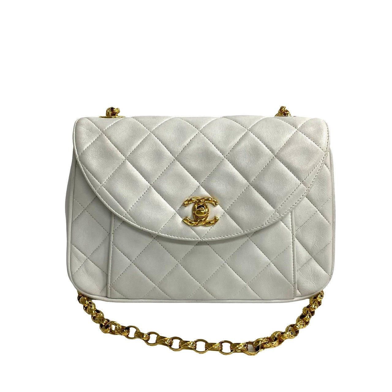 Chanel Lambskin Matelasse Coco Mark Chain Shoulder Bag