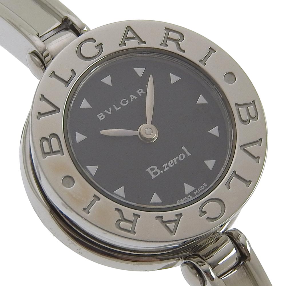 Bvlgari B-zero1 Ladies' Watch BZ22S - Stainless Steel, Silver, Quartz Movement, Black Dial, Used in Grade A Condition BZ22S