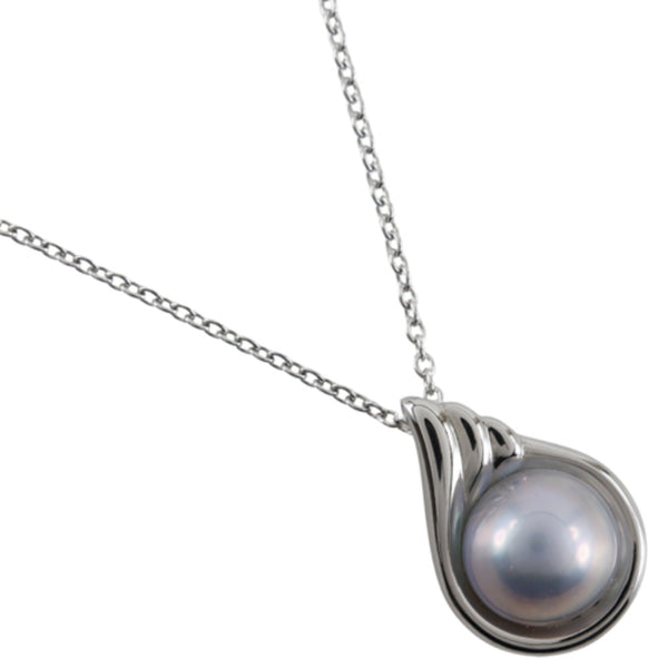 Tasaki Mabe Pearl Silver Necklace