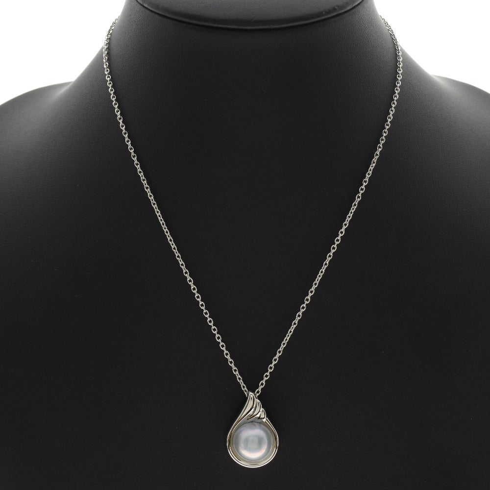 Tasaki Mabe Pearl Silver Necklace