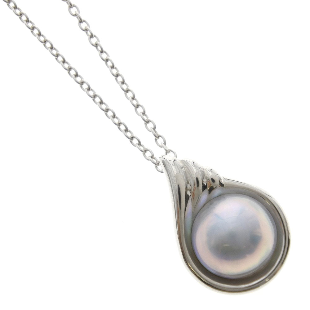 Tasaki Mabe Pearl Silver Necklace