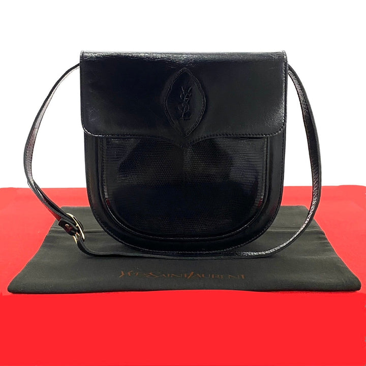 Yves Saint Laurent Leather Mini Shoulder Bag Black