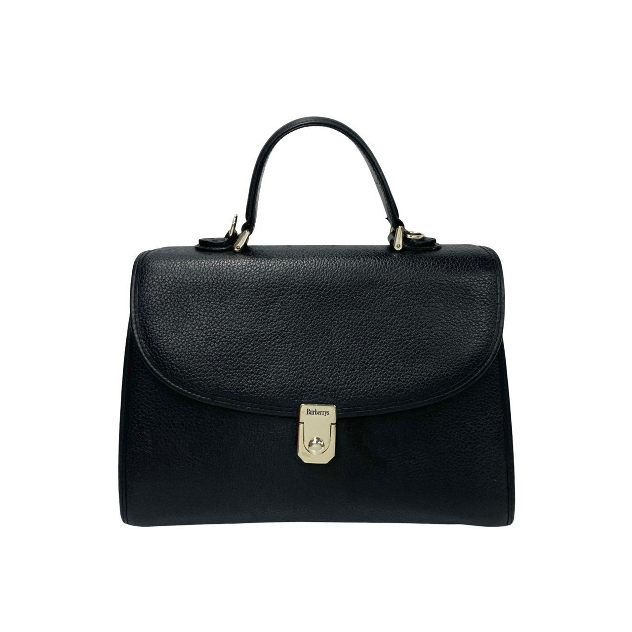 Burberry Vintage Leather Handbag Black