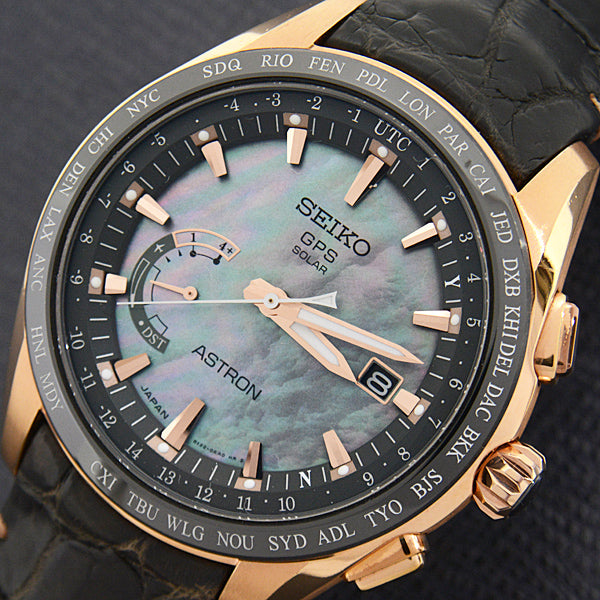 Seiko Astron Novak Djokovic 2016 Limited Solar Radio Ceramic Titanium Watch SBXB105 in Great Condition