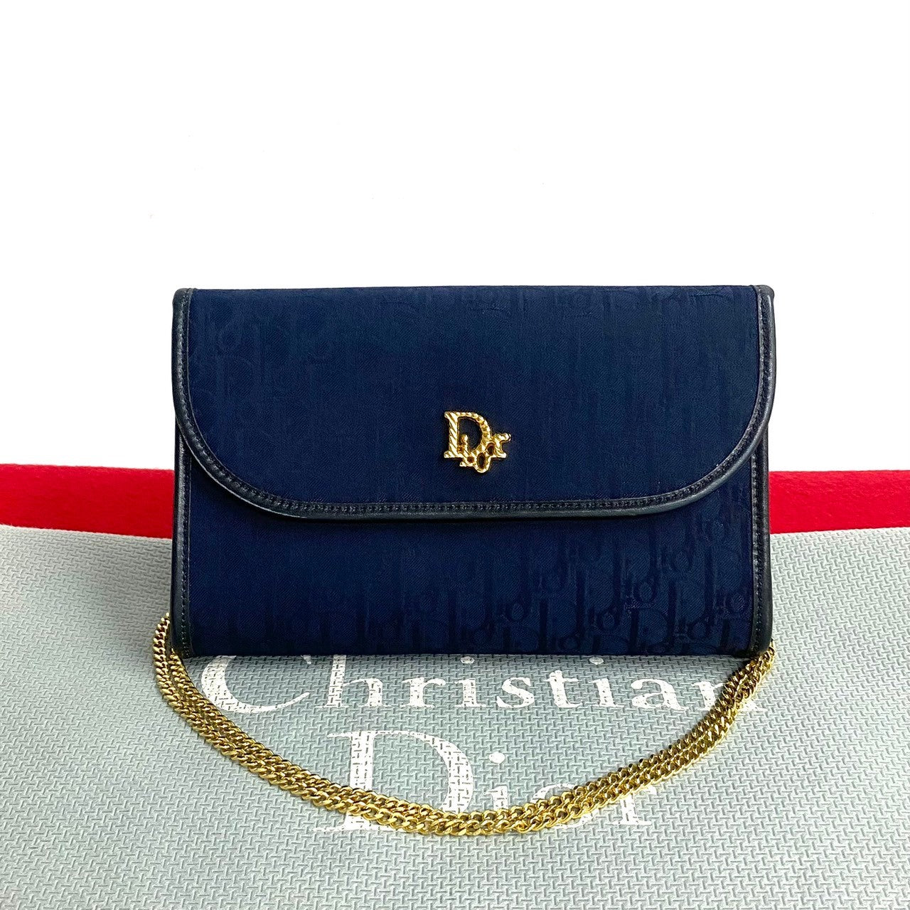 Dior Leather Canvas Trotter Mini Shoulder Bag