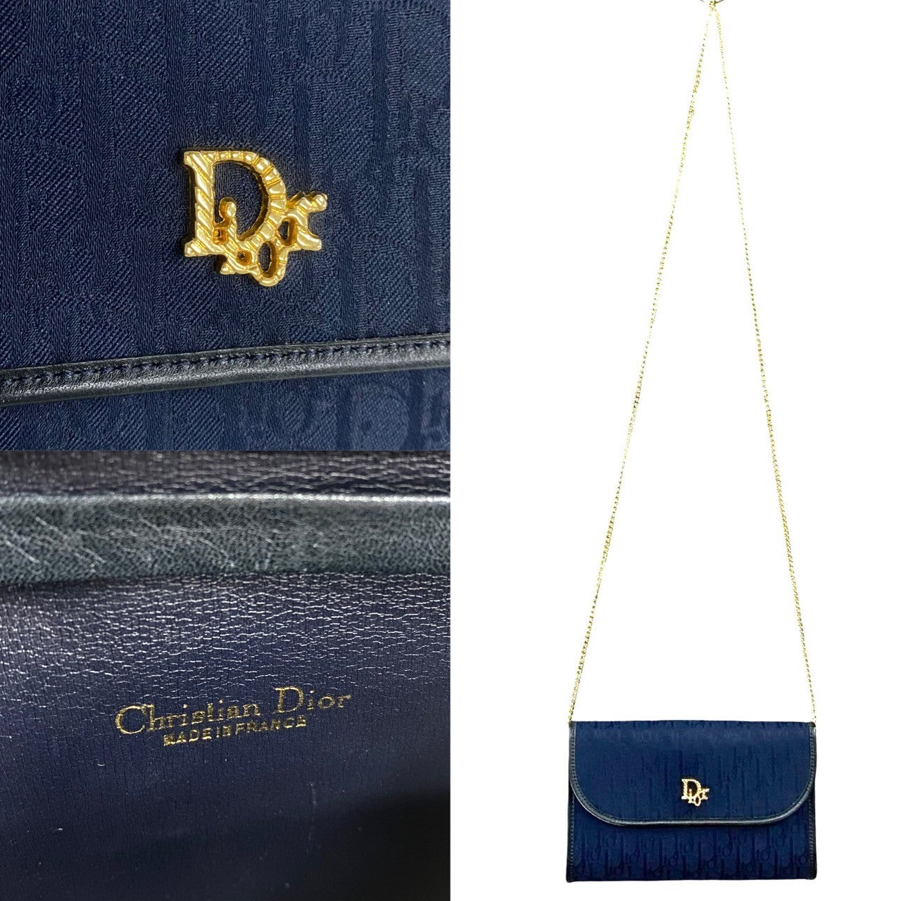 Dior Leather Canvas Trotter Mini Shoulder Bag