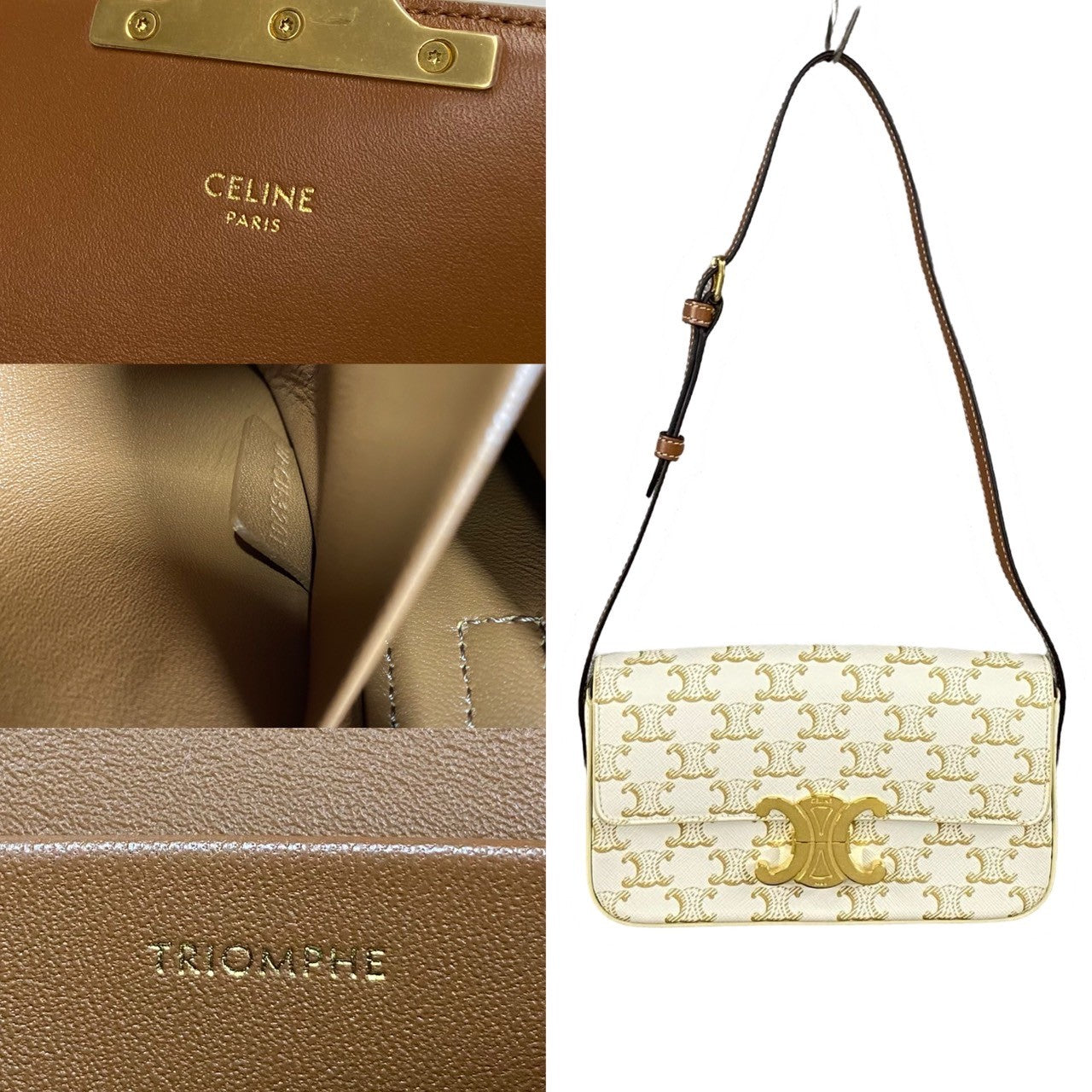 Celine Macadam Blazon Leather Mini Shoulder Bag