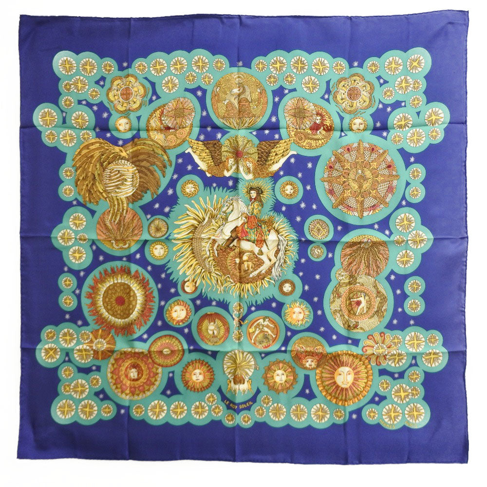 Hermes Silk Scarf Blue