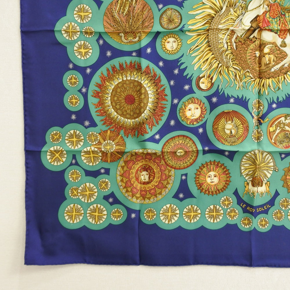 Hermes Silk Scarf Blue