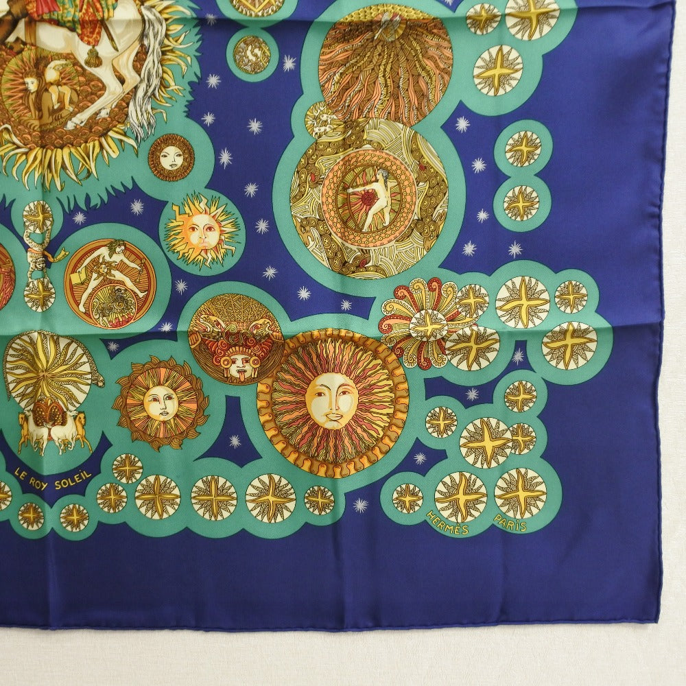 Hermes Silk Scarf Blue