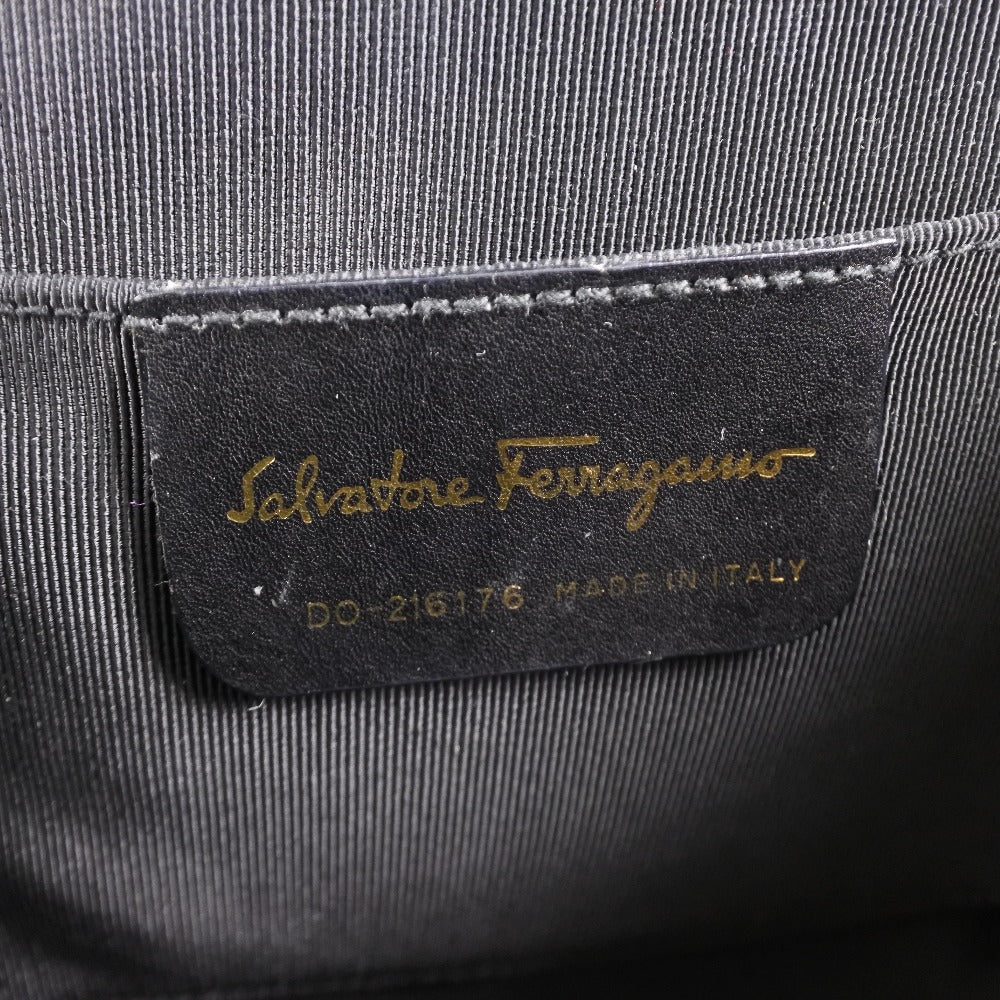 Salvatore Ferragamo Gancini Straw Handbag