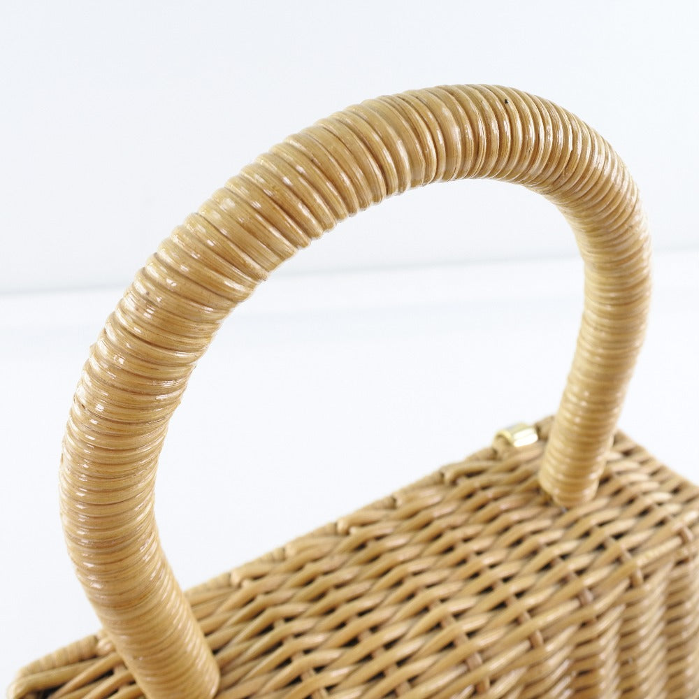 Salvatore Ferragamo Gancini Straw Handbag