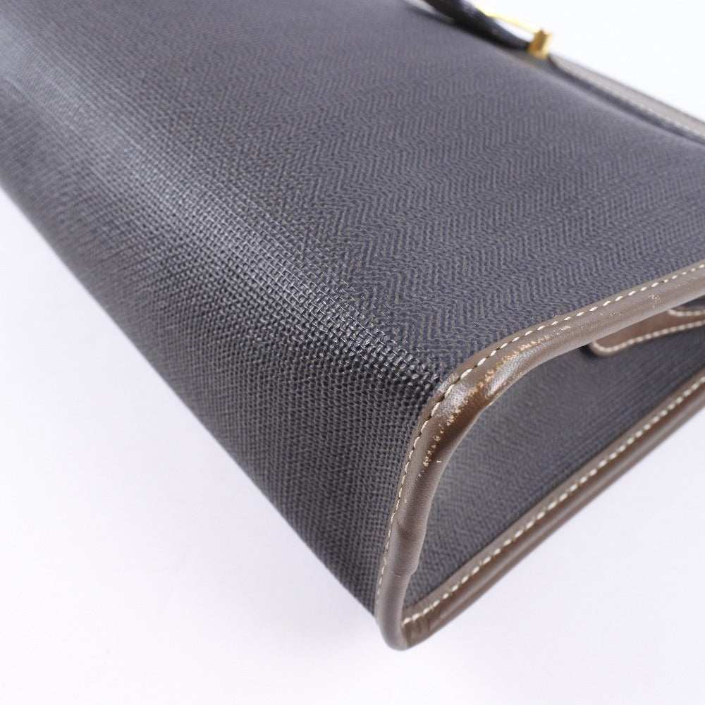 Dunhill PVC Coated Canvas Leather Clutch