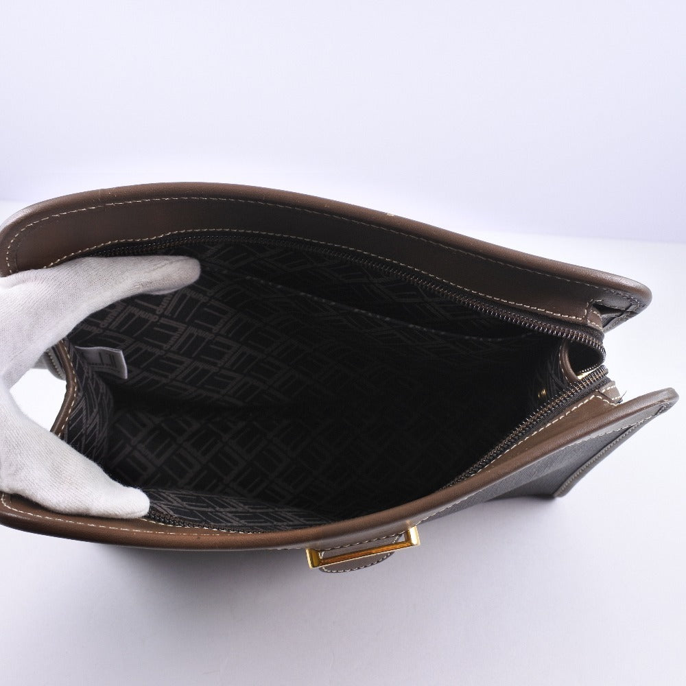 Dunhill PVC Coated Canvas Leather Clutch