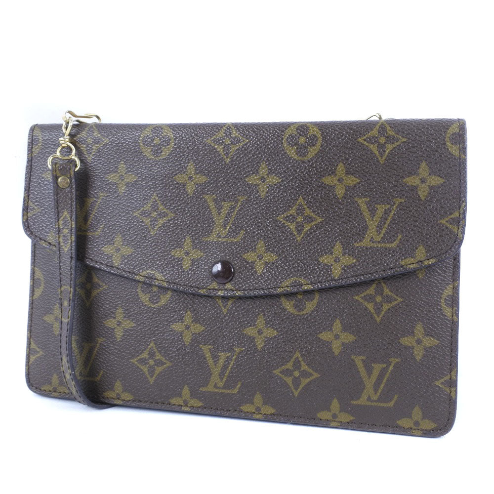 Louis Vuitton Double Mule Canvas Shoulder Bag M51815 in Excellent condition