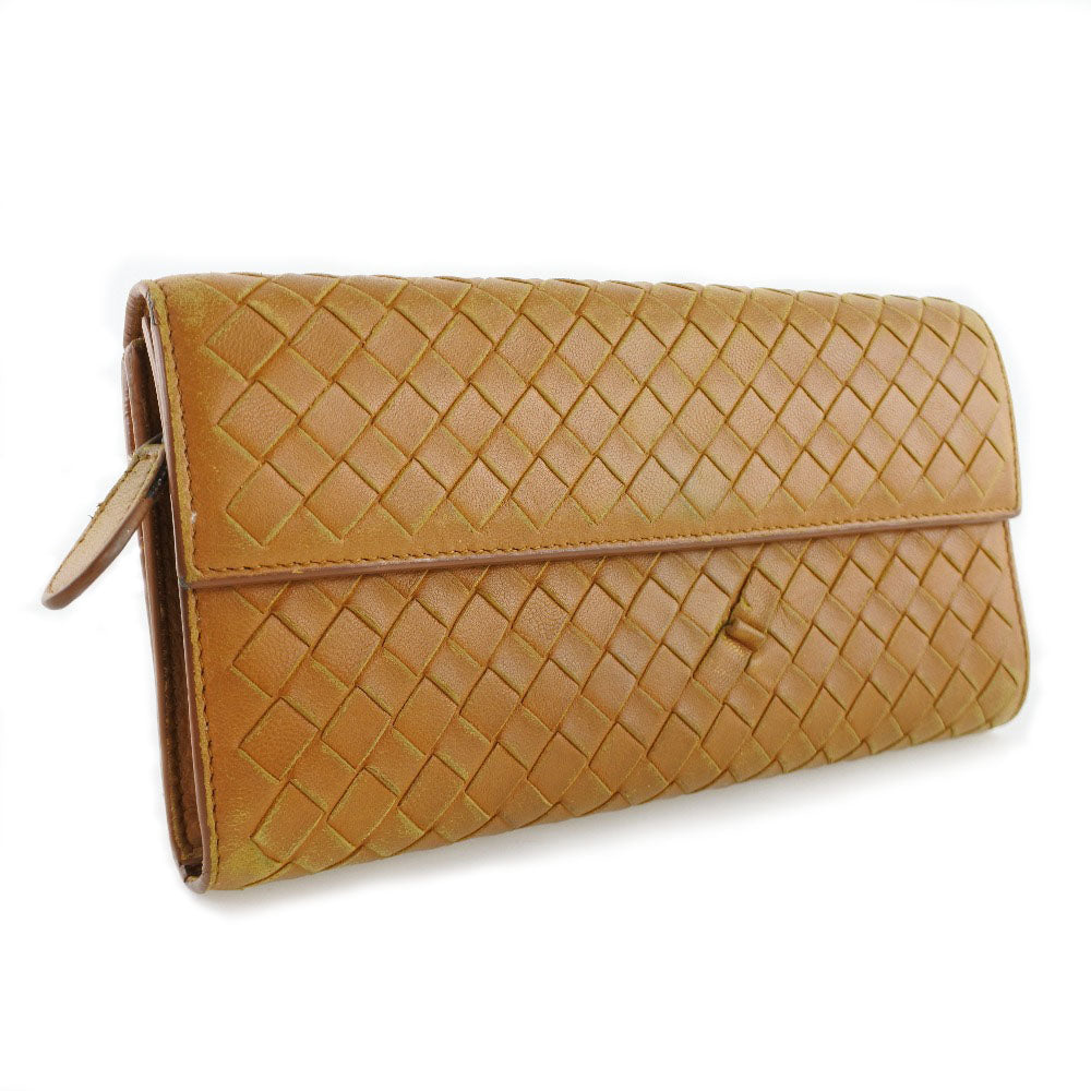 Bottega Veneta Beige Leather Wallet