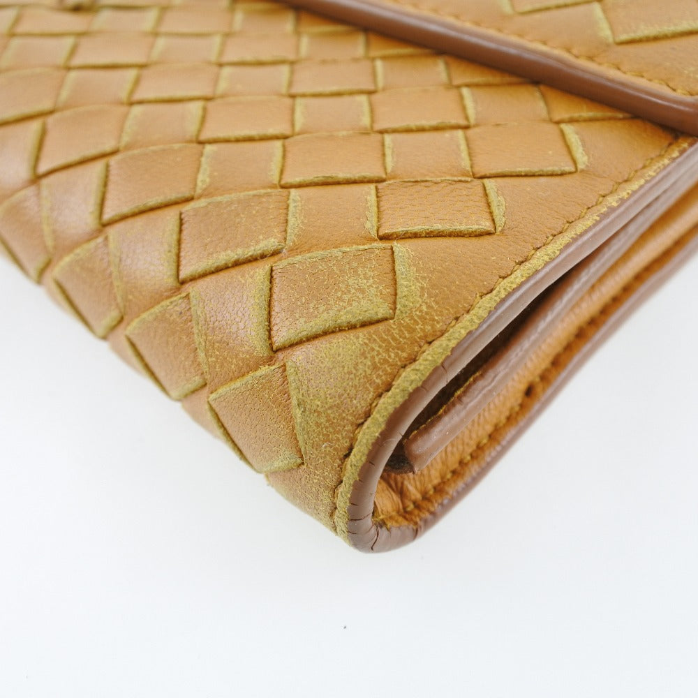 Bottega Veneta Beige Leather Wallet