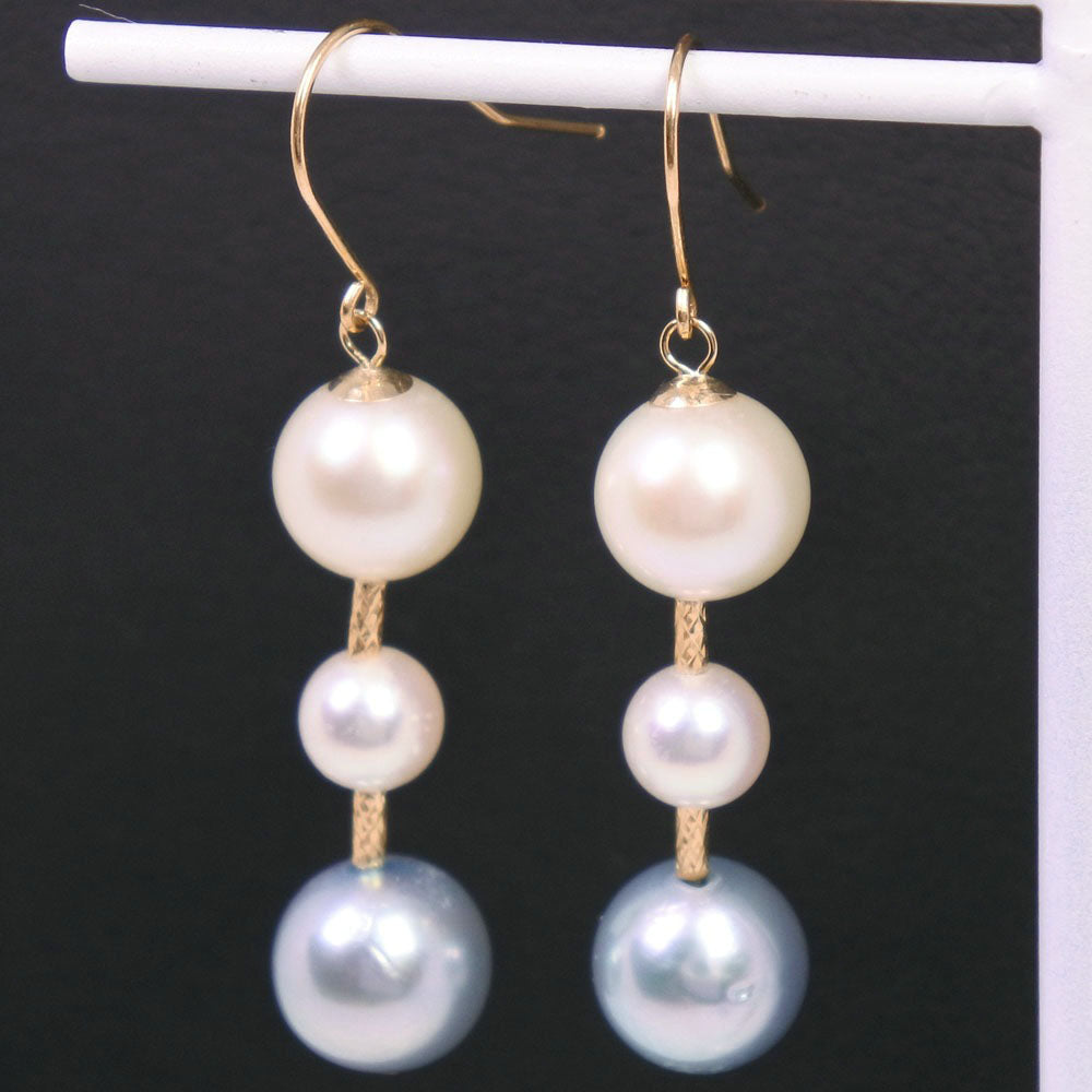 Akoya Pearl Earrings K18 Gold