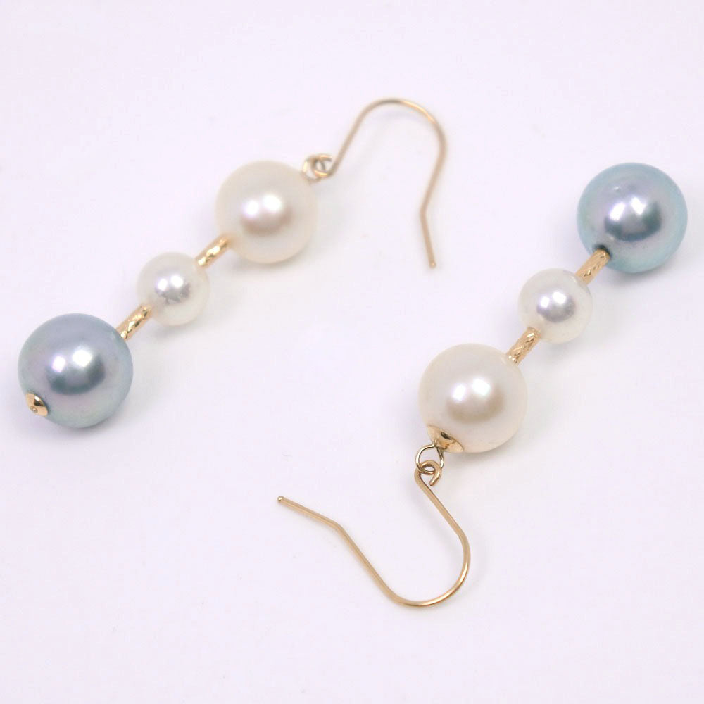 Akoya Pearl Earrings K18 Gold