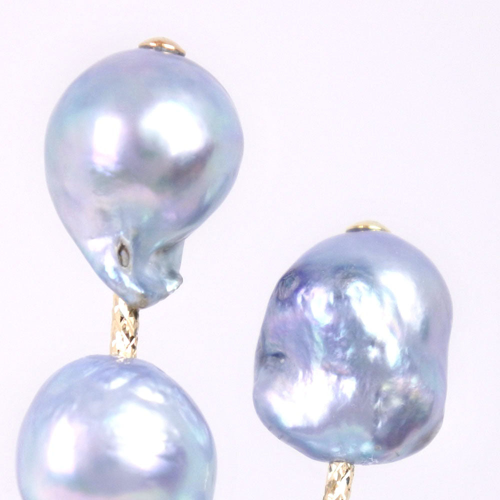 Akoya Pearl Earrings K18 Gold Baroque