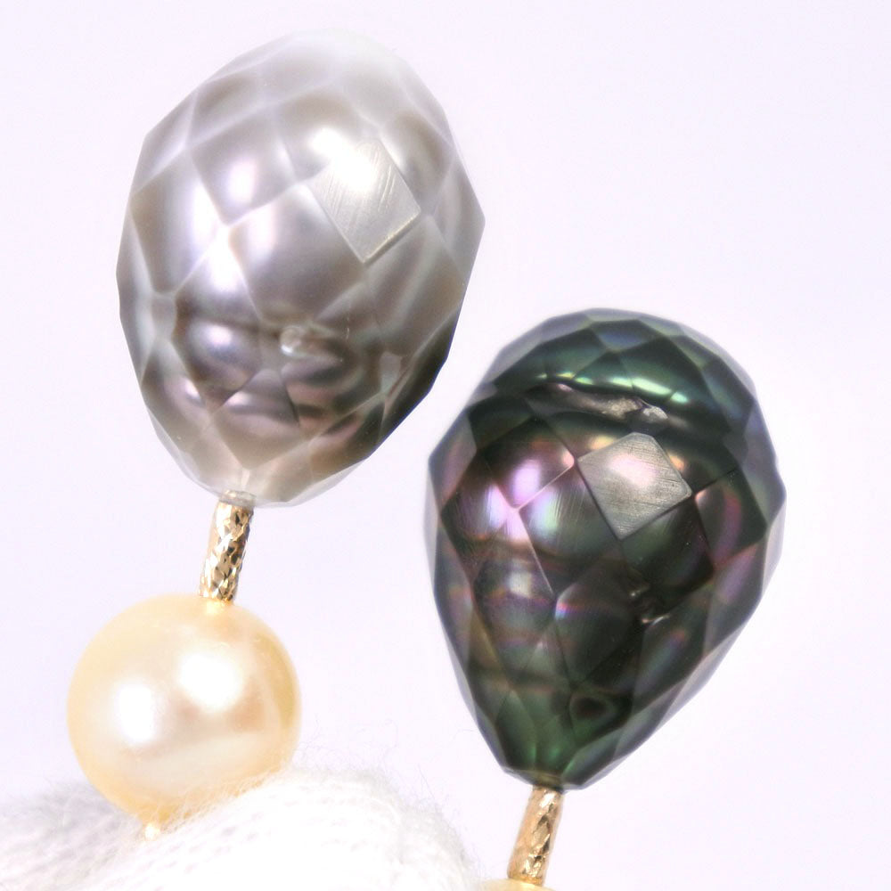 Akoya Pearl Earrings K18 Yellow Gold 6.5-7mm