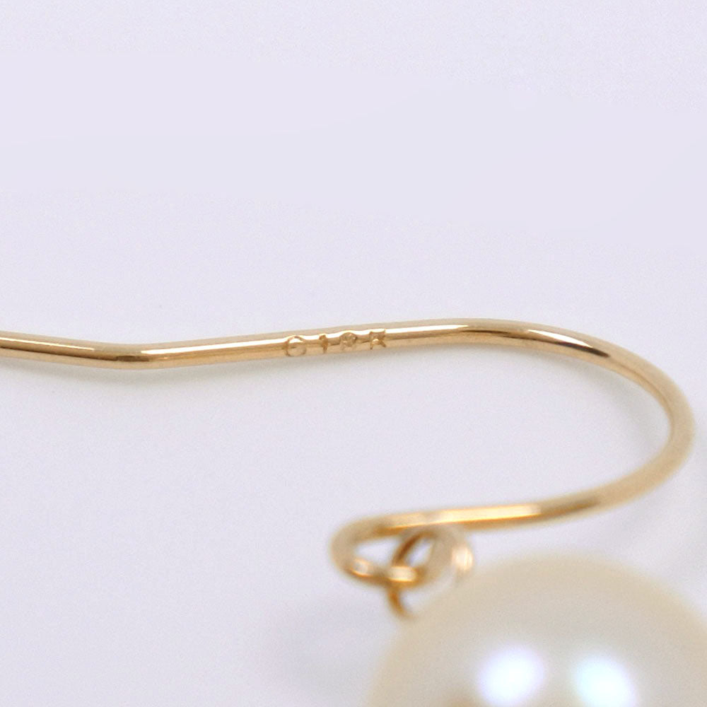 Akoya Pearl Earrings K18 Yellow Gold 6.5-7mm