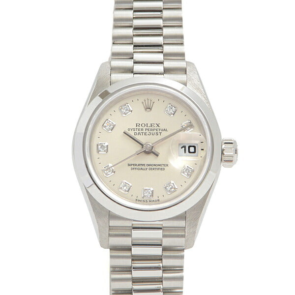 Rolex Datejust Platinum Diamond Automatic Watch 79166G