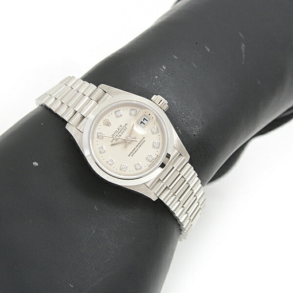 Rolex Datejust Platinum Diamond Automatic Watch 79166G