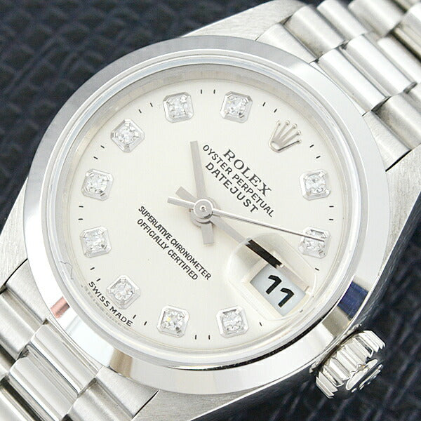 Rolex Datejust Platinum Diamond Automatic Watch 79166G