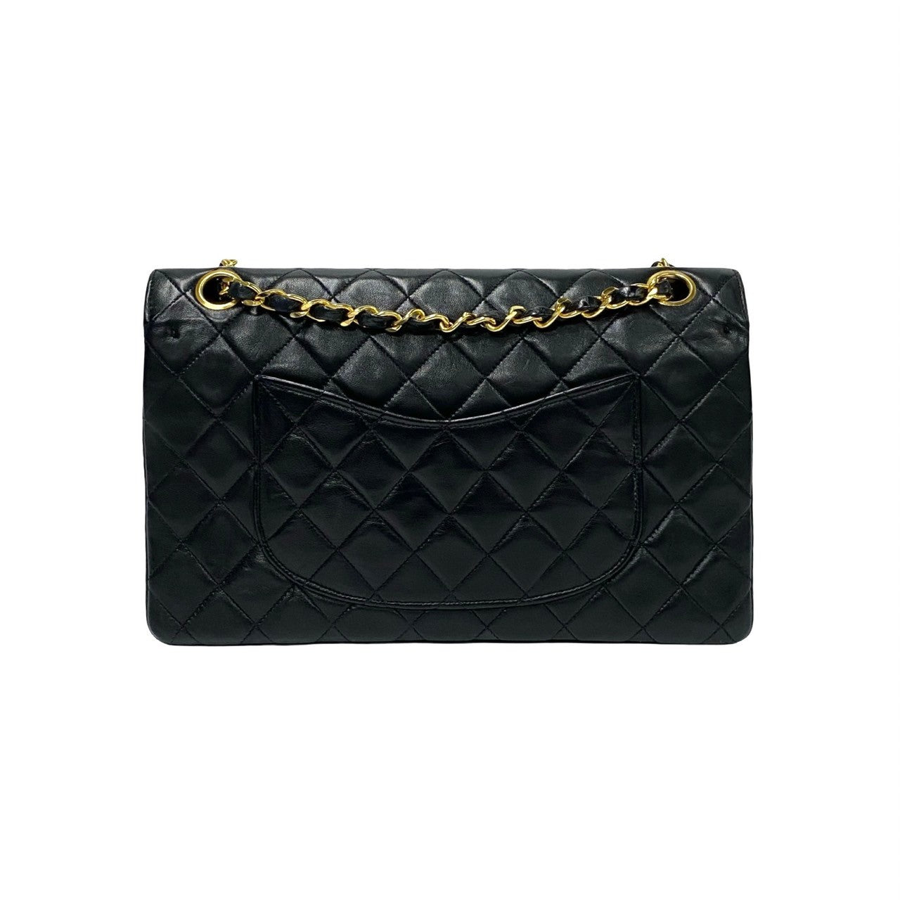 Chanel Lambskin Double Flap Shoulder Bag