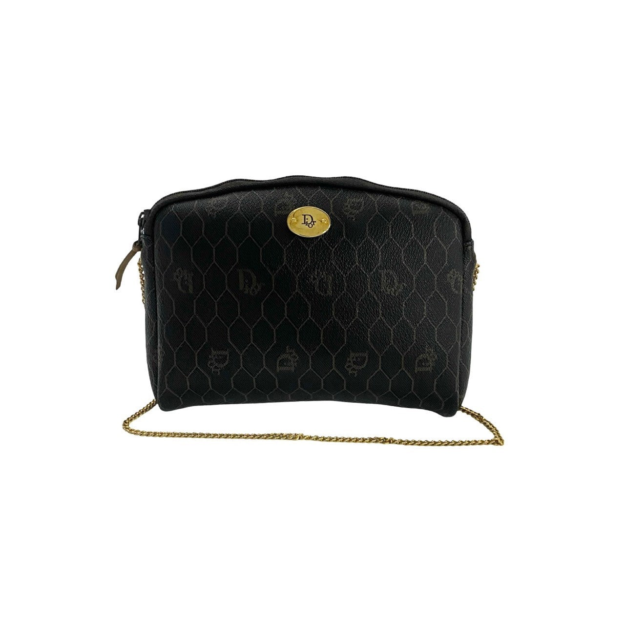 Dior Leather Honeycomb Logo Mini Shoulder Bag