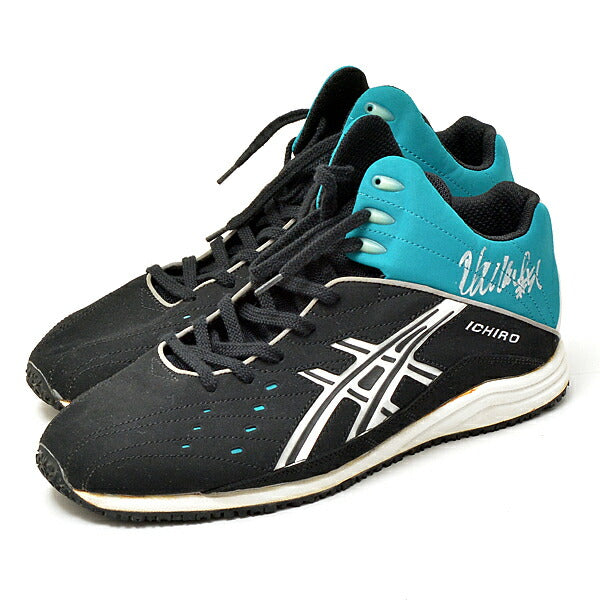 ASICS Ichiro Signed Shoes Black Green Used