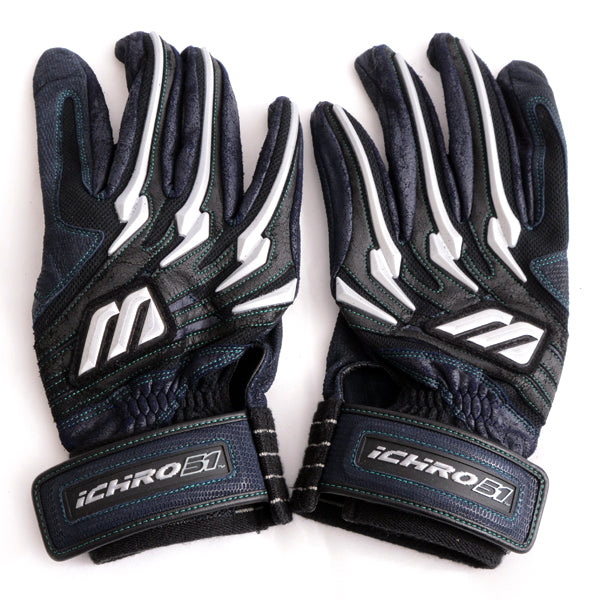 Mizuno Ichiro Signed Batting Glove Black Navy