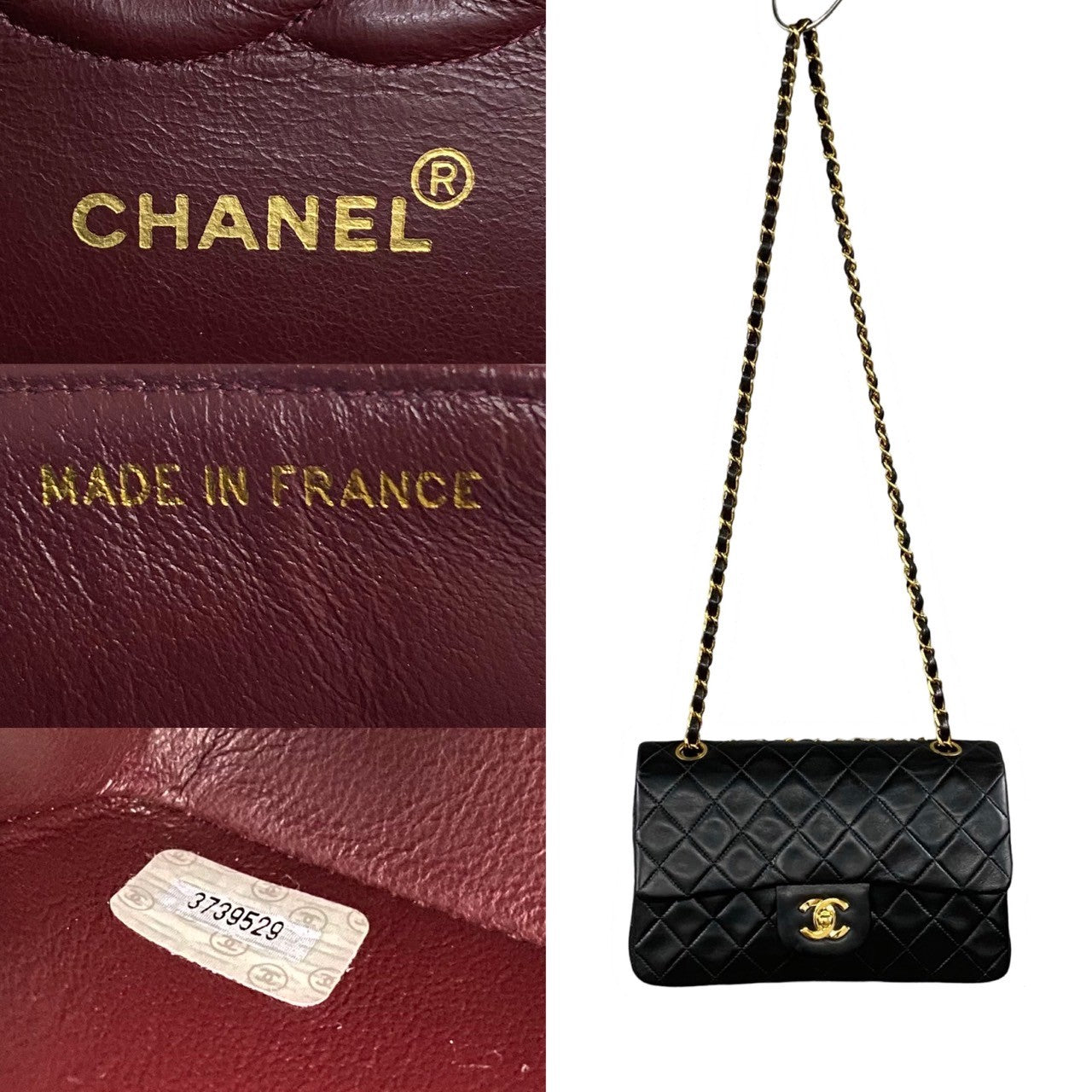 Chanel Lambskin W Flap Matelasse Shoulder Bag