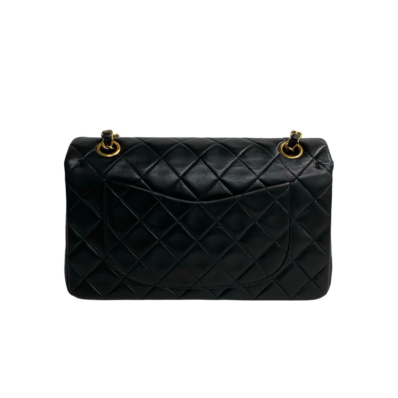 Chanel Lambskin W Flap Matelasse Shoulder Bag