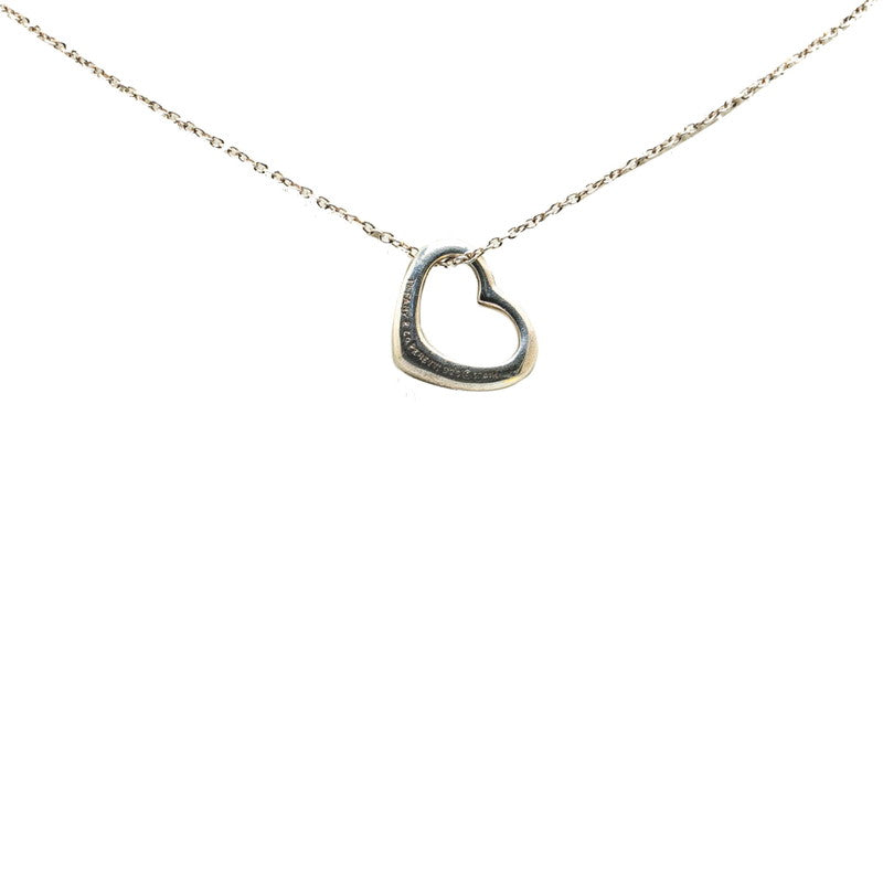 Tiffany & Co Open Heart Necklace Silver