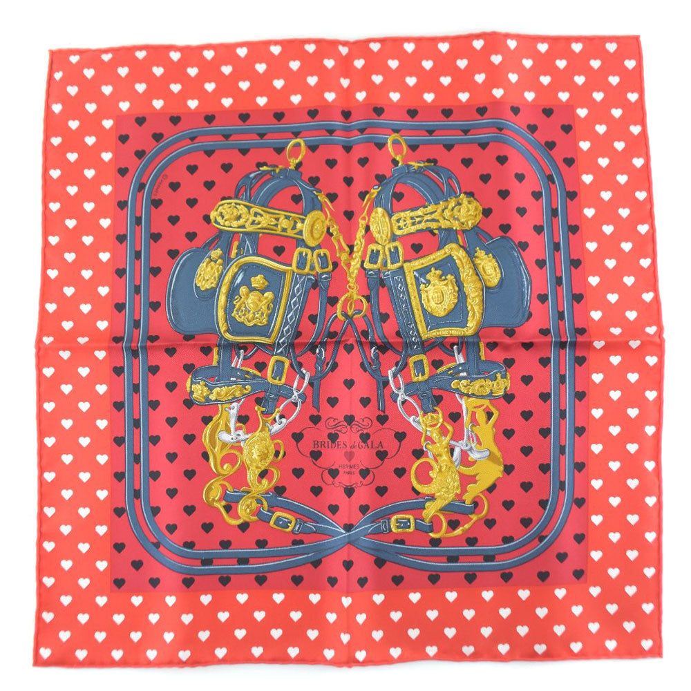 Hermes Silk Scarf Heart Red